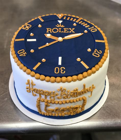 rolex birthday cake|rolex watch cake for men.